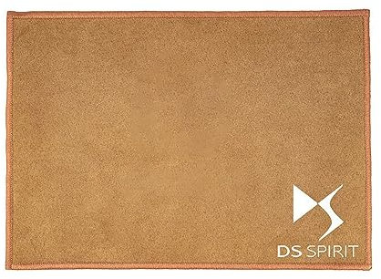 NURCIX Suede Car Logo Towel Microfiber Cleaning Drying Rag Cloth for DS DS5 DS7 DS3 DS4S 5LS DS6 DS9 WILD RUBIS SPIRIT E-Tense DS5LS,Maroon Style
