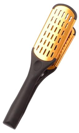 Spazzola per capelli a morsetto, doppia spazzola per capelli – Spazzola doppia faccia per lisciare i capelli – Spazzola lisciante per capelli spessi, strumenti per lo styling portatile per donne e