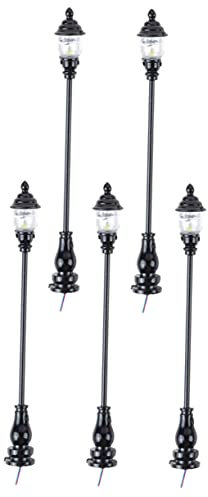 TOYANDONA 25 STK Modell Gartenleuchte Miniaturmöbel Für DIY Mini-lampenmodell Gartenschmuck Mini-Spielzeug Lampenmodelle Modelleisenbahnen Statue Edelstahl Plus Abs Straße Kind