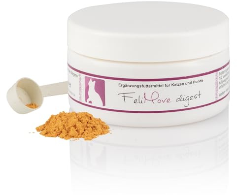 FeliMove Digest (50g) für Verdauung und B12 Versorgung bei Katzen mit Kurkuma und Fenchel Extrakt, Piperin, B12 und Intrinsic Factor