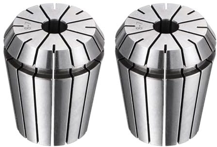 QUARKZMAN 2 Piezas Er32 8mm Portabrocas de Pinza de Resorte 0.015mm | de Alta Precisión, para Máquina de Grabado CNC Torno Fresadora