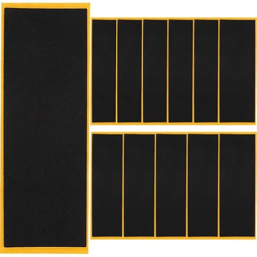 Abaodam Fingerboard Grip Tape Foam 12Pcs Non Slip Fingerboard Grip Tape for Finger Skateboard Tricks Easy Replace Supplies for Small Finger Skateboards Diy Accessories