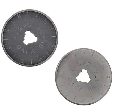 BOHIN France Ersatzklingen für Rollschneider - Austauschbare Klingen für Flickenteppich- und Projekte Nähen, 28mm - 2 Stücke