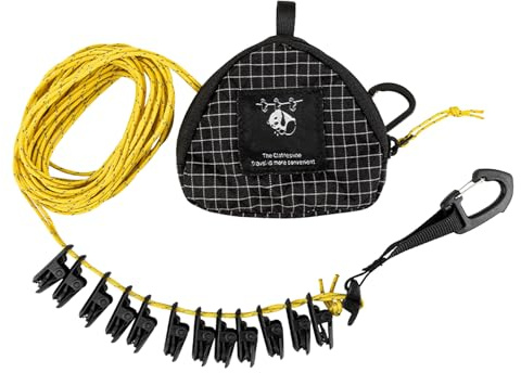 Corda per biancheria portatile per viaggiare al chiuso - Corda per asciugare il bucato | Corda per appendiabiti da viaggio da campeggio all'aperto, corda per biancheria da campeggio all'aperto al