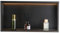 VEVOR Nicchia per Doccia, 33,0 x 63,5 x 10,2 cm, Nicchia in Acciaio Inossidabile da Incasso a Parete con Striscia LED, Porta Sapone e Shampoo, Sigillato Impermeabile, Singolo Strato, Nero