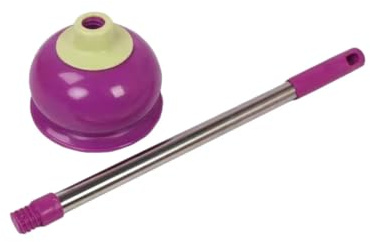 KOCKSHION Stantuffo per WC con Acciaio e Gomma Ventosa Potente per Aspirazione Strumento per Pulizia e Sblocco Lavandini e Tubi di Scarico Resistente e Facile da Usare per Bagno