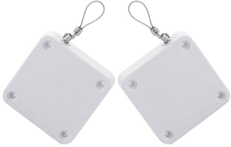 FOMIYES Chiudiporta Automatico senza Foratura Coulisse in Abs e Filo Acciaio, Set 2 Pezzi 1000n, Adatto per Porte Interne Bagno e Camera da Letto, Installazione Rapida e Chiusura