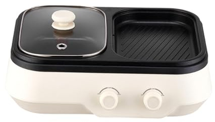 Fenteer électrique avec Plaque de Cuisson, Shabu et Plaque de Cuisson pour