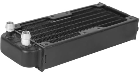 Radiador de refrigeración por agua para exteriores, accesorio para computadora, aluminio negro Aunty Superficie de pintura oxidada
