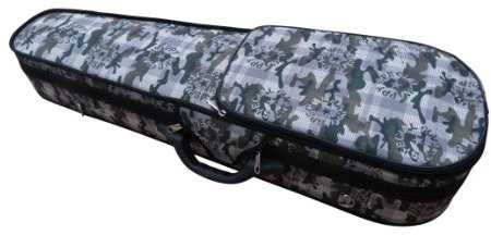 Geigenkoffer, Geigenetui, Geigenkasten 4/4 Größe im Military-Look Tarnfarben
