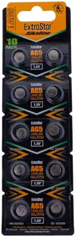 10 BATTERIE A BOTTONE PILE AG5 1,5v SR48 SR754 SG5 LR754 LR48