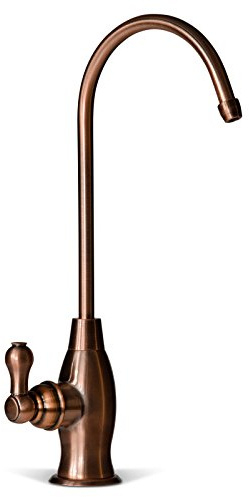 iSpring GK1-AW Heavy Duty Reverse Osmosis Faucet | High Spout Kitchen Bar Sink Drinking Water, Contemporary RO Faucet, Antique Wine