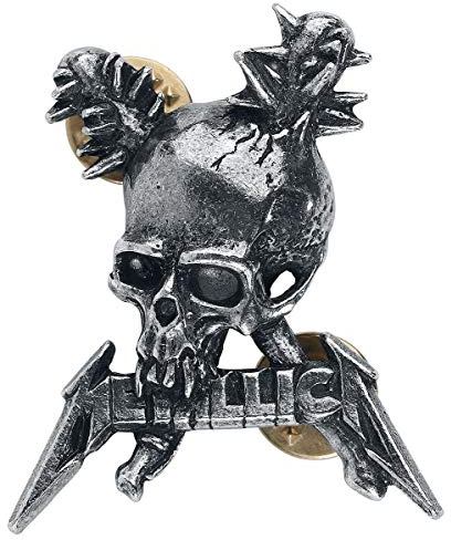 Alchemy Gothic Metallica Damage Unisex Pin Standard Metall Band-Merch, Bands