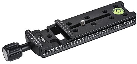 Andoer FNR-140 140mm Schnellwechselplatte Stativ Nodal Slide Stativschiene 1/4 Kameraschraube Adapter Adoptieren für Arca Schweizer Standard Fotografie Zubehör