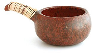 Bitto Räuchergefäß Räucherschale ATUM aus Terracotta mit Bastgriff, L: 21 cm, H: 6 cm, Ø 11 cm