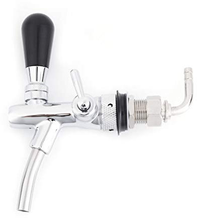 G5 / 8 Spillatori Per Birra,Rubinetto Per Birra Regolabile, Acciaio Inossidabile Rubinetto Della Birra Del Rubinetto Della Birra Rapido E Facile Da Pulire (Argento)