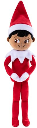 The Elf on The Shelf Plushee Pals® | Snuggler | Junge | Braune Augen | Elf on The Shelf Scout Elf Plüsch für Kinder und Erwachsene | Weiche Figur Puppe