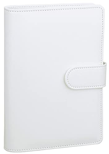 Antner A6-Ordner, nachfüllbares Notizbuch mit 6 Ringen, Budgetplaner für A6-Füllpapier, PU-Leder, lose Blätter, persönlicher Planer, Geldbörse, Geldorganizer, Bargeld, Füllbuch mit Magnetschnalle