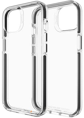ZAGG Gear 4 Santa Cruz D30 Protective Case for iPhone 13, Slim, Shockproof, Wireless Charging, MagSafe, (Clear)