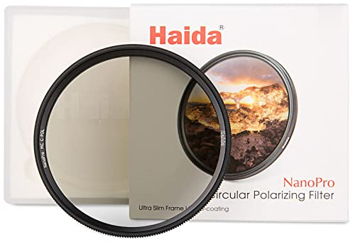 Haida CPL Filter für Kameraobjektiv, zirkularer Polarisationsfilter, optisches Glas, Mehrfachbeschichtung, Nano-Beschichtung, optisches Glas, wasserdicht, kratzfest, NanoPro C-POL Filter (72 mm)