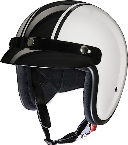 Redbike RB-675 Jet hjälm (White/Black,XL (61/62))