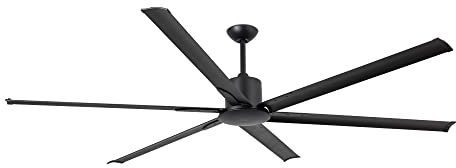 Faro Andros Extra großer schwarzer Deckenventilator mit Gleichstrommotor, 6 Geschwindigkeiten