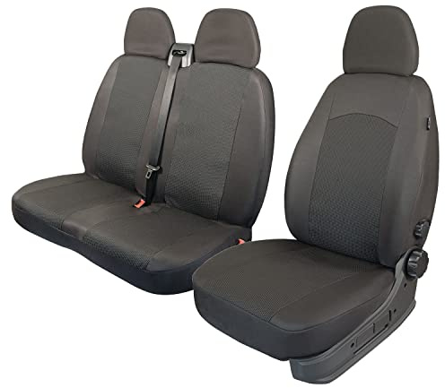 speedszop Sitzbezüge Universal Schonbezüge Bus 1+2 kompatibel mit Ford Transit Custom ab 2019