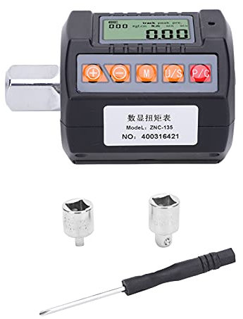 Schraubenschlüssel-Adapter, Digitalanzeige, Torsionsschlüssel-Adapter, 13,5–135 Nm Messgerät, 1/2 Zoll, 3/8 Zoll, 1/4 Zoll Antrieb, Torsionsüberwachungsinstrument Mit Ratsche Zum Anziehen Und Demontie