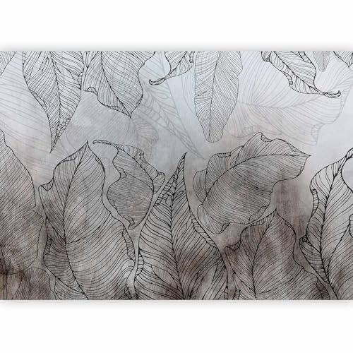 murando - Carta da Parati Moderna per Cameretta, Foglie, 450x315 cm | Fotomurali in TNT, Decorazione da Muro XXL, Poster Giganti da Parete, Esotico, Produzione Europea