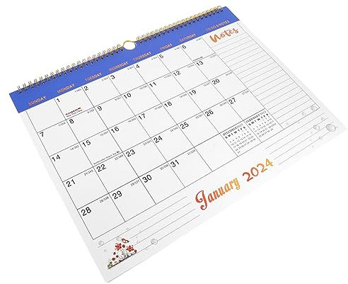 STOBOK Wandkalender Hängender Monatsplaner Mit Klarer Druckqualität Platzsparend Und Glatt Für Familienplanung Und Büro Praktische Jahresübersicht Mit Ausreichend Schreibfläche