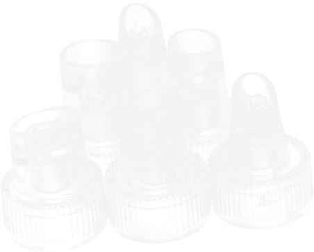 6 Stück Ersatzspitzenköpfe aus Kunststoff für Gesichtsbehandlungsgeräte | Maschinenteile für Reinigungskopf, Praktisches Zubehör, Kompatibel mit Aqua Facial Lösung
