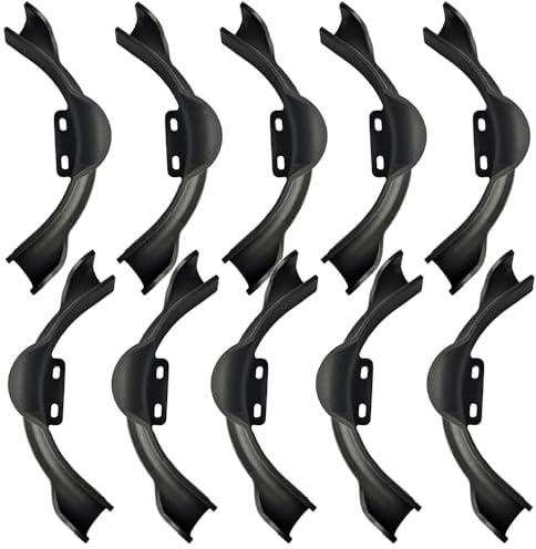 (Pack of 10) Plastic Polymer 1 inch PEX Pipe Bend Support 90 Degree Elbow Bend With Mounting Plate (10pcs 1)