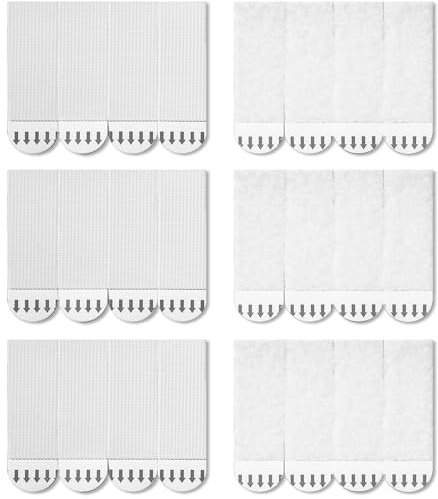Picture Hanging Strips Heavy Duty,12-Pairs(24 Strips) Picture Canvas Hanger No Nails,Photo Frame Stickers for Wall,Hanging Picture Without Nail,Hook and Loop Mounting Tape. (16 x 69mm)