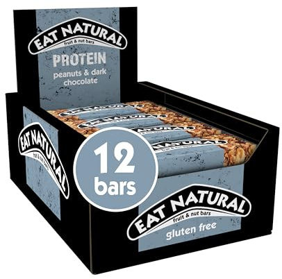 Eat Natural Protein Peanuts & Dark Chocolate Fruit & Nut Bars 12 x 40g