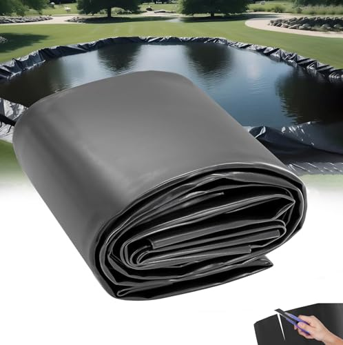 Dnowegas Bâche pour bassin - 4 x 7 m - Grand film d'étanchéité pour bassin à poissons - Bâche de bassin epdm - Bâche silo - Bâche d'étanchéité - Bâche d'étanchéité - Membrane d'étang - Coupe facile
