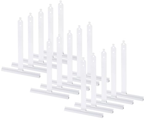 QUARKZMAN 20 muelles de suspensión para persiana, muelles para persiana maxi, aluminio, recubierto de plástico, blanco, dos agujeros, muelle de montaje motor de persiana perfiles de persiana