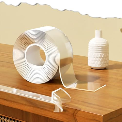 HAEKEBC Baby Kantenschutz Transparent Eckenschutz Selbstklebend Silicone Kantenschutzstreifen Vormontierter Klebestreifen Für Wand Schrank Zimmertüren(50mm-2in)