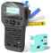EazeID Label Maker Machine with-Tape Waterproof, Rechargeable Label Maker Portable, Keyboard Label Makers with Backlit Screen, Bluetooth Labeler for School Office Industrial Use, LM1600 Black