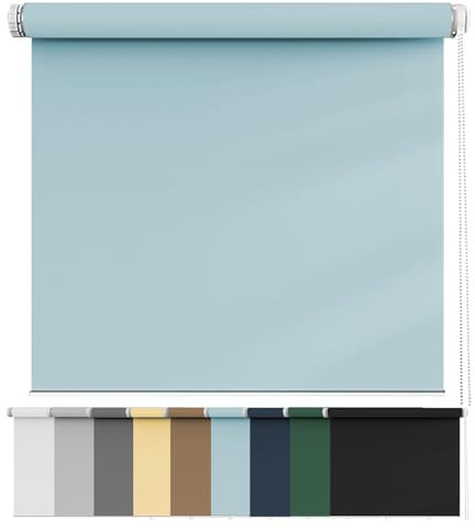 Thermo Verdunklungsplissee für Schlafzimmer Badezimmer Küche 105x130 cm Vliesstoff Sichtschutz Taupe