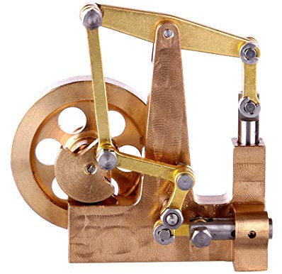 BAUBAUPLAY Externer Verbrennungsmotor Kit, Balance Typ Mini Pure Copper Dampfmaschine Modell Bildung Wissenschaft Kit Spielzeug