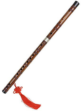 Tonart F Flöte Bitter Bambus Dizi Traditionelles Chinesisches Handgemachtes Holzblasinstrument mit Aufbewahrungstasche Chinesischer Knoten für Kinder Erwachsene Anfänger