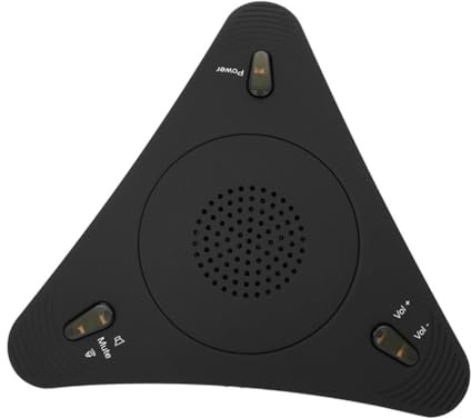 BESTonZON Microphone USB Omnidirectionnel Bruit et Volume Réglable pour Réunion de Groupe, Léger en Plastique et Métal, sans Pilote Requis