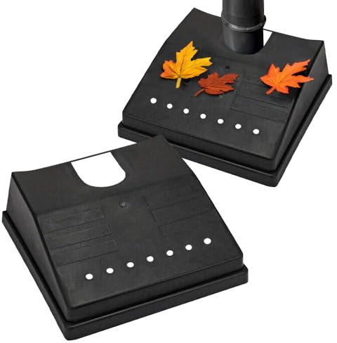 Heavy Duty Drain Cover - 30cm Garden Gutter Pipe Guard | Tidy Gutter Protection, Suitable for Outdoors | Avoid Blockages, Perfect for Any Drain, Leaves Debris | Strong, Durable & Long Lasting - Black