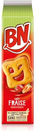 Biscuits goût fraise BN - le paquet de 285 g Lot De 4 - Par Lot