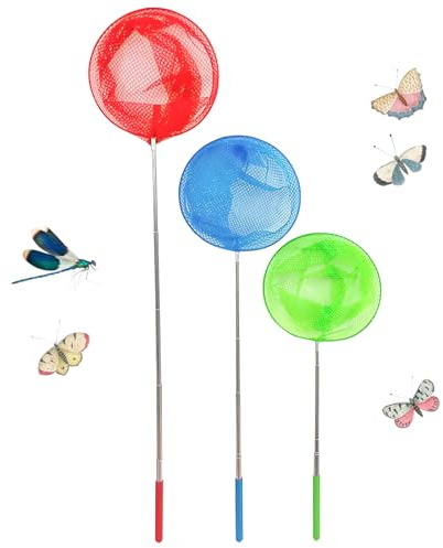 3 Pcs Fishing Nets for Kids, Kids Fishing Net, Outdoor Early Education Tools