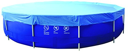 Jilong Pool-Abdeckung rund Abdeckplane für runde Frame Pool Gr. Ø 450-457 cm Stahlrohr Schwimmbecken Stahlrahmen Rundpool Schwimmbad Cover