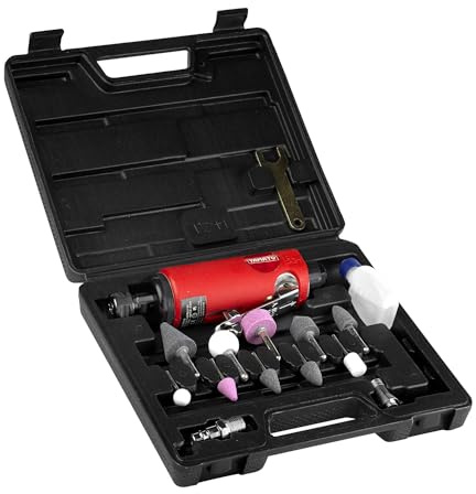 Amoladora Neumatica Recta Yamato + Kit 15 Piezas