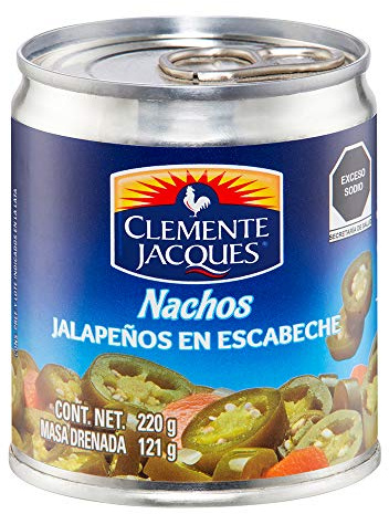 Jalapeños Nachos (Rodajas) 220g Clemente J.