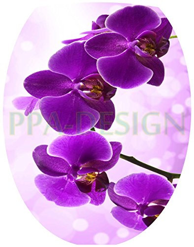 PPA DESIGN Sticker Autocollant Abattant WC Orchidée 35x42cm SAWC0070