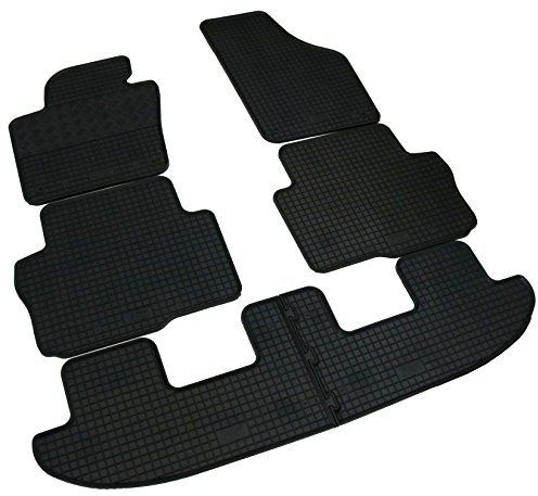 Gummi Fußmatten Set, 6teilig, Gummifußmatten Gummimatten Matten
